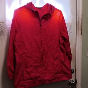 Fushcia Hooded Lightweight Jacket